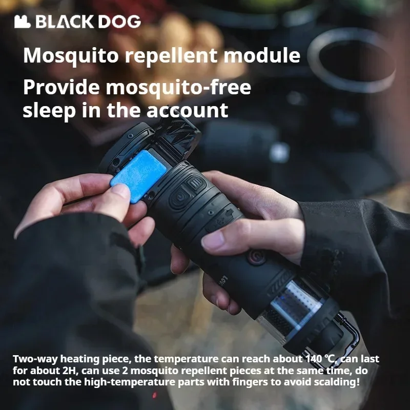 네이처하이크 BLACKDOG 캠핑 램프 텐트, 6 in 1 다기능 모듈 조명, 5000mAh 야외 손전등, 가방 포함 방수 IPX4