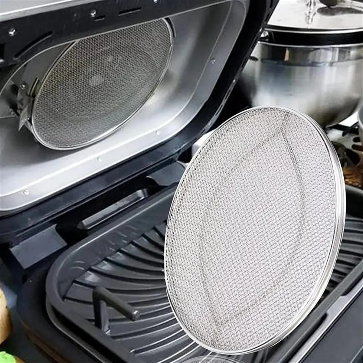 A72P درع ترشيش من الفولاذ المقاوم للصدأ لـ AG300، IG651 IG601 ملحقات شواية داخلية قابلة لإعادة الاستخدام شاشة رش من الفولاذ المقاوم للصدأ #4