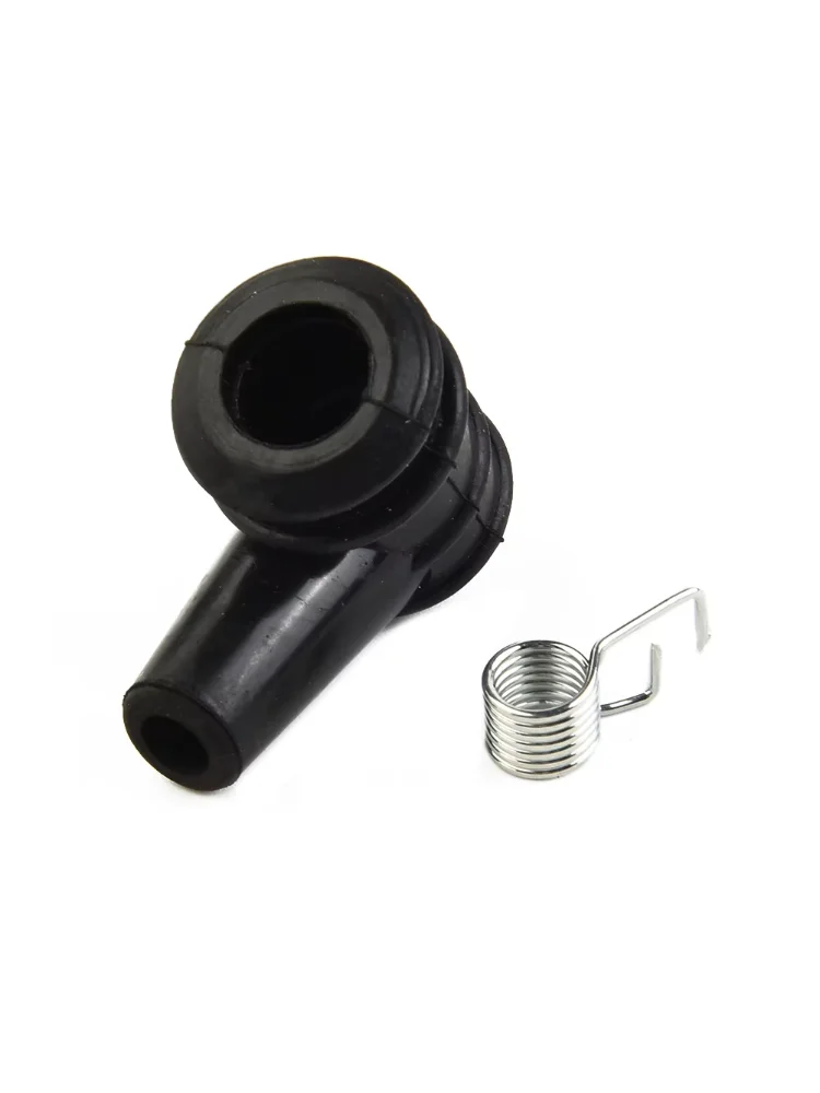 Spark Plug Cap Rubber Ignition Coil Cap Boot Cover Spring Replacment For 5mm HT Chainsaw Mower Blower Strimmer Parts Garden Tool