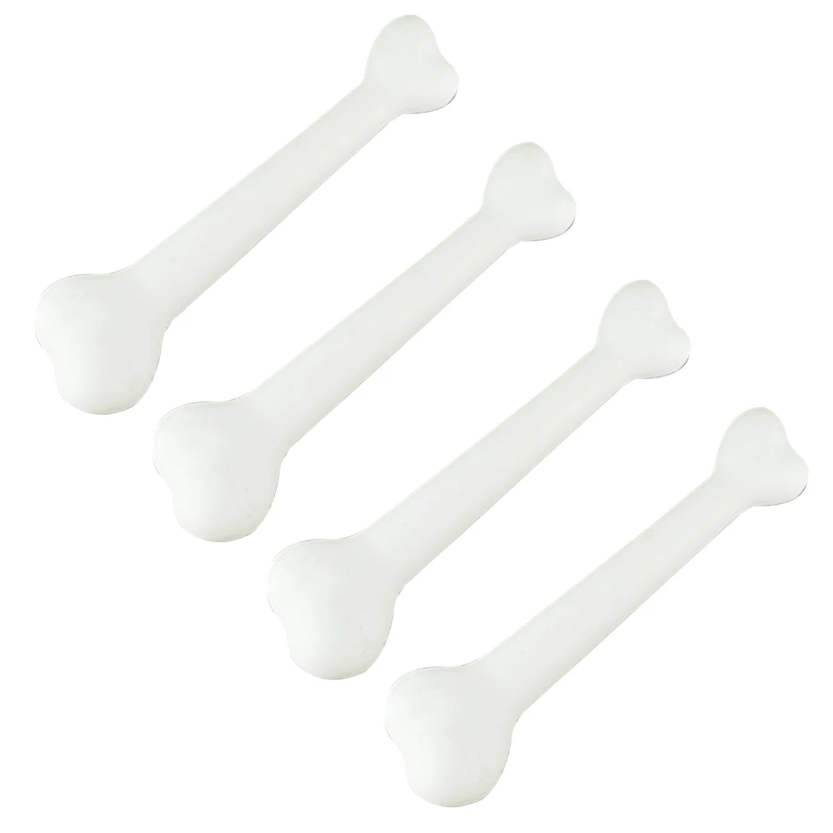 4PCS Fake Bones Luminous Plastic Halloween Costume Accessories Toys Bright Colors