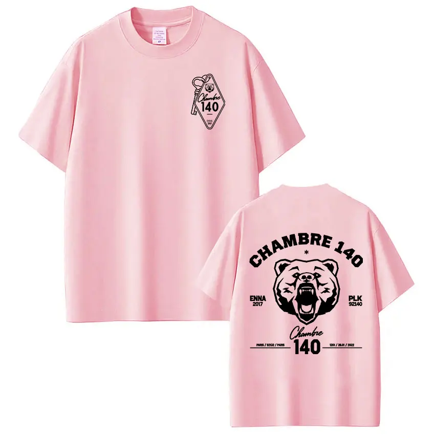 Rapper PLK Chambre 140 Enna T-Shirts Herren Damen Kleidung Mode T-Shirt Lässig 100% Baumwolle Kurzarm T-Shirts Tops Streetwear – Detail 3