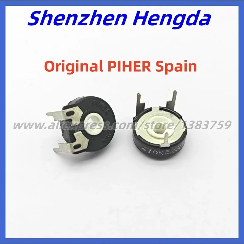 2PCS Potentiometer PT15 500R 1K 2K 2.5K 5K 10K 25K 50K 100K 220K 250K 470K 500K 1M 5M 10M Elliptical Hole Horizontal Adjustable