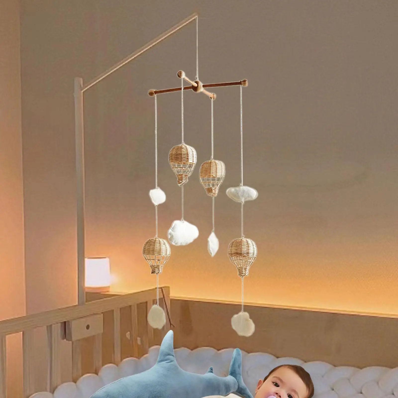 Babymobiel voor wieg Montessori decoratie voor zuigelingen 0-6 maanden meisjes jongens vroegschoolse educatie pasgeboren baby zintuiglijk