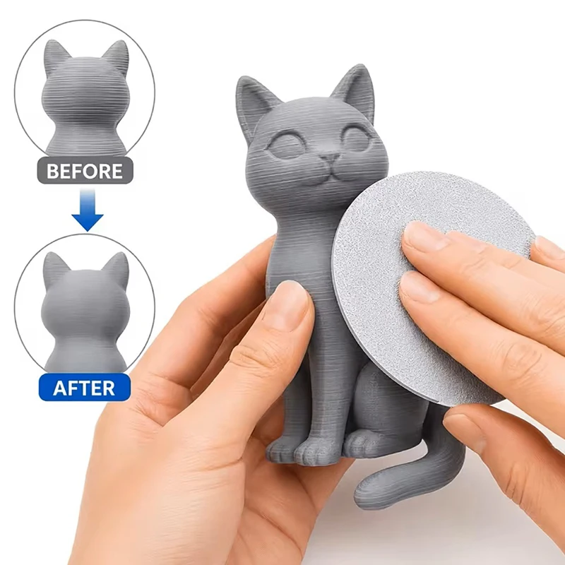 3D Printing Resin Polishing Disc PLA Layer Line Removal Tool 180 Grit for Model Fine Detailing Model Figure Seam Line Cleaning - view 3