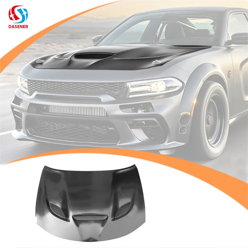 Dasener Factory Engine Hood Fireproof Covers Car Carbon Fiber Sport for Dodge Charger 2015-2021 Carton OEM Service 2 Months DSE