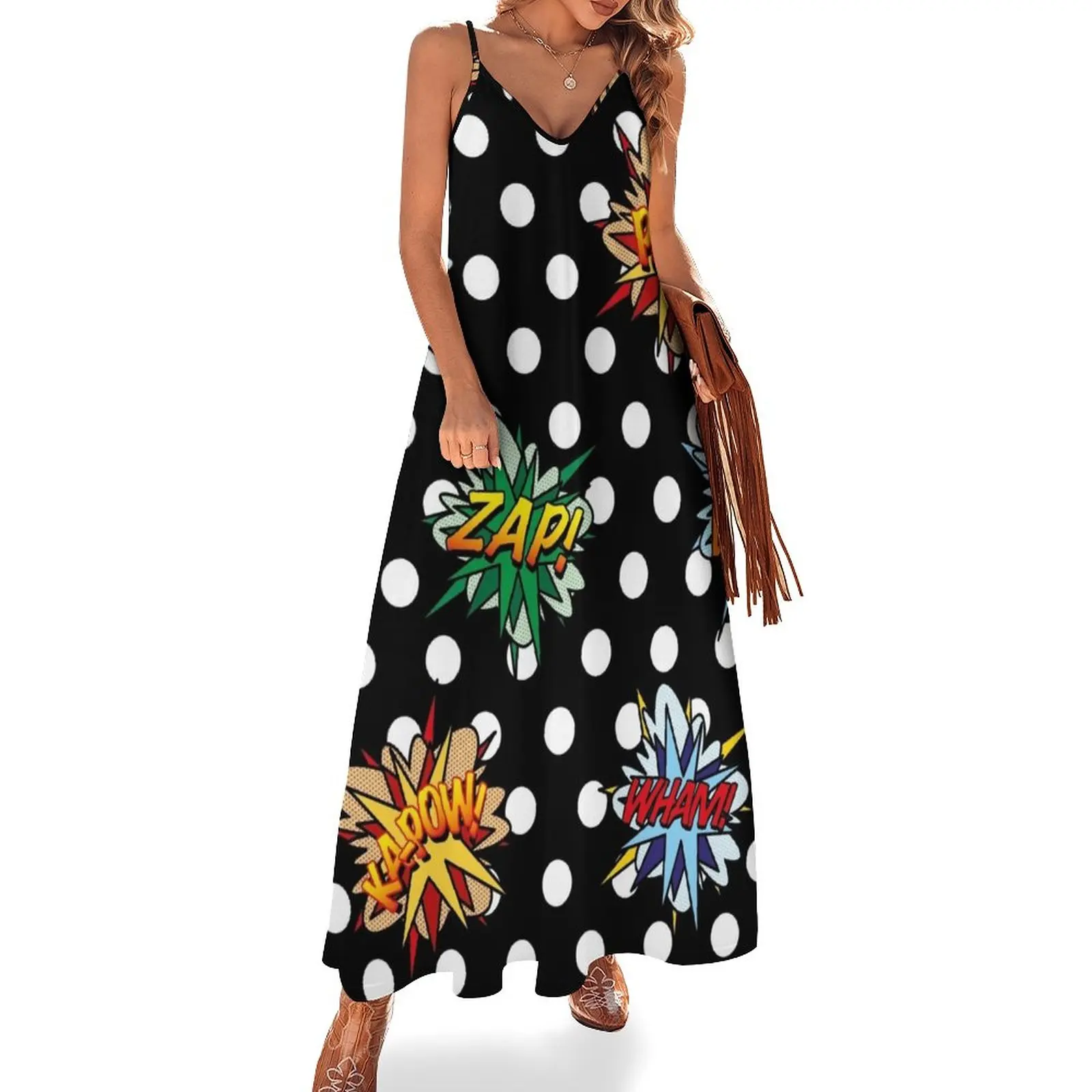 

Comic Book Pop Art Sounds Modern Fun Sleeveless Dress long sleeve dresses elegant evening dresses for women 2024 dress dresses