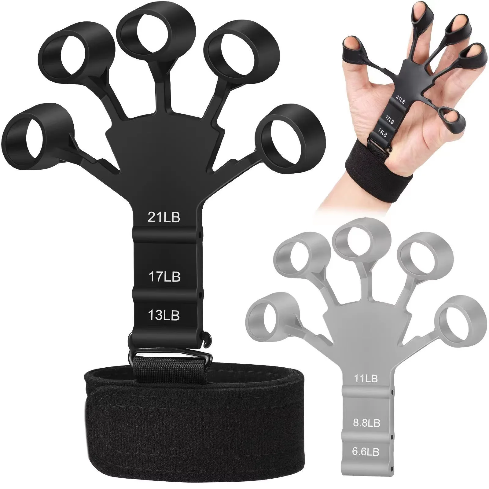 Finger Gripper Finger Exerciser Guitar Finger Exerciser Resistant Recovery Physical Tools Hand Strengthener For Patient Exercise
