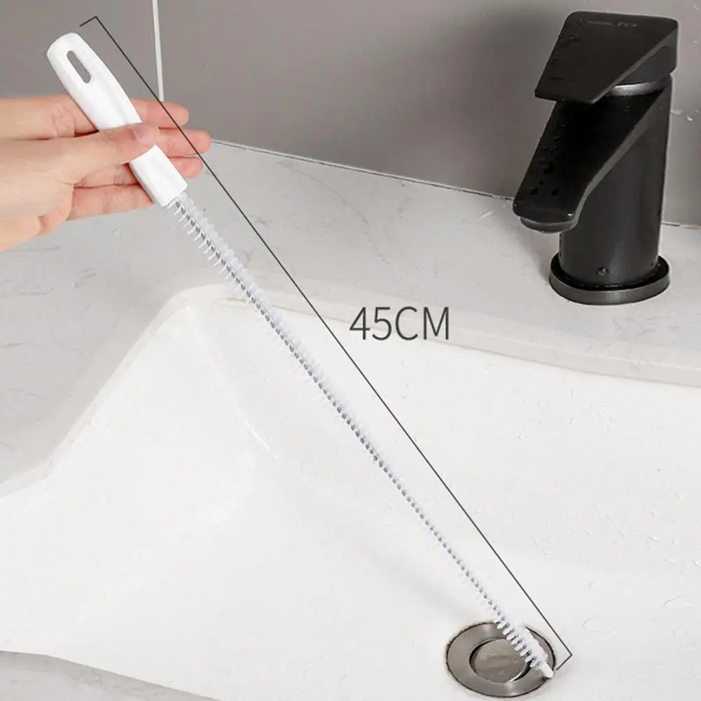 47 سنتيمتر استنزاف فرشاة انحناء الشعر الماسك طويل مريح مقبض الأنابيب الأنابيب الأنابيب التجريف فرشاة الحمام بالوعة الشعر اكسسوارات