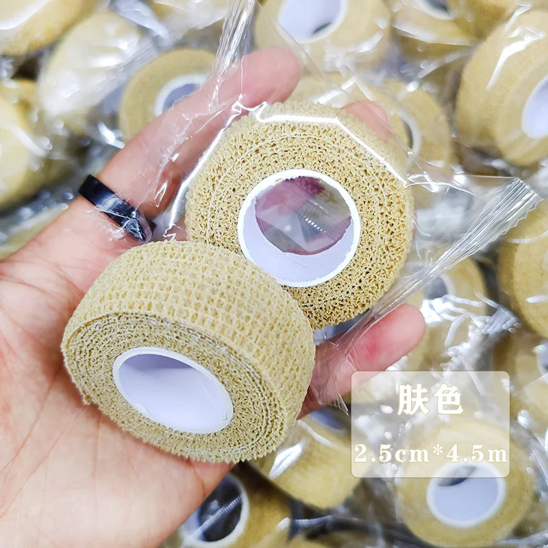12pcs Self Adhesive Elastic Cohesive Bandage, Non-woven Finger Protective Tape For Students Writing Anti-wear,