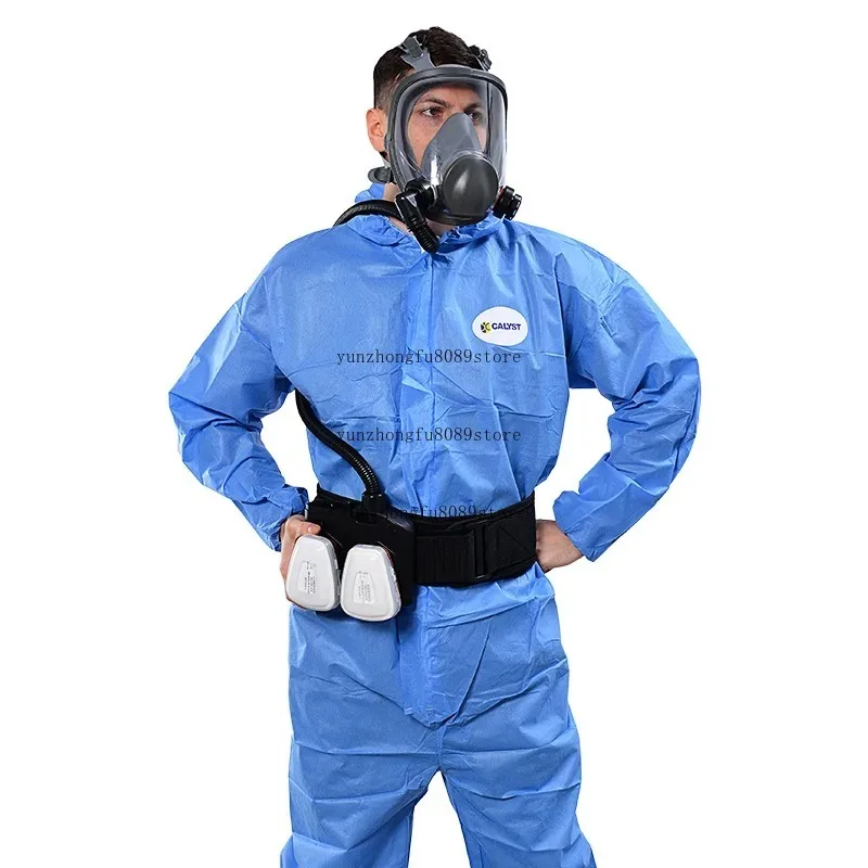 6800 Full Face Dust Gas Mask Electric Powered Chemical mask Dual Filters For Industrial Safety Spraying