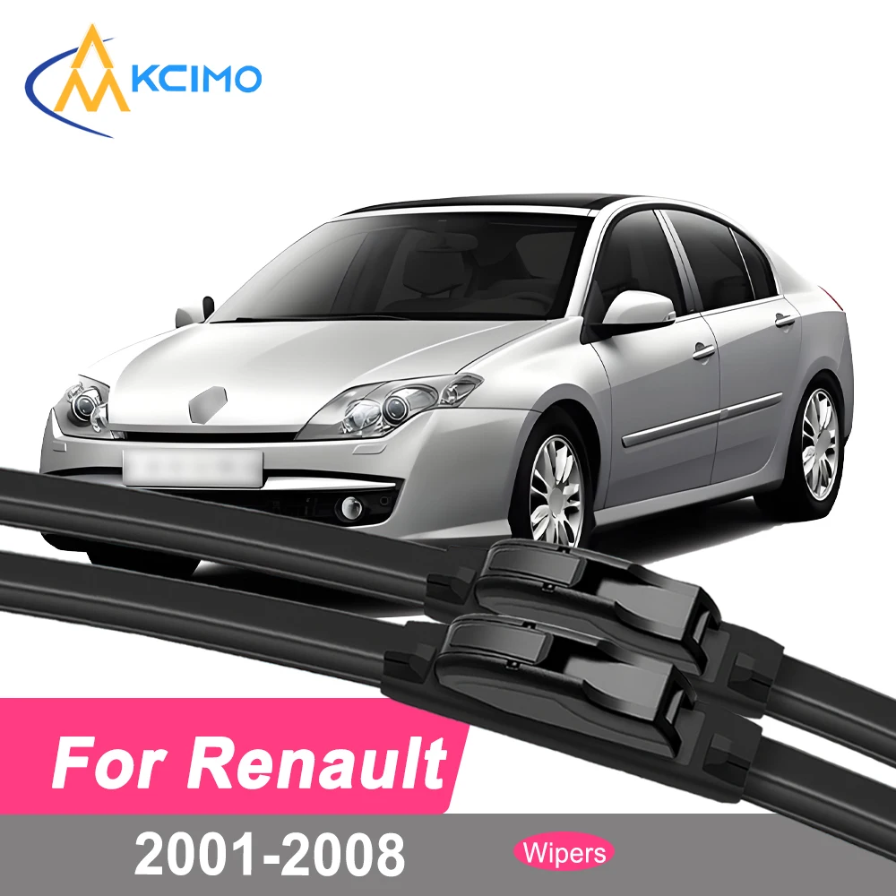 

Premium Rubber Durable Silent Windshield Wiper Blades 2pcs for Renault Laguna X74 2001-2008 Front Wiper Blades Set