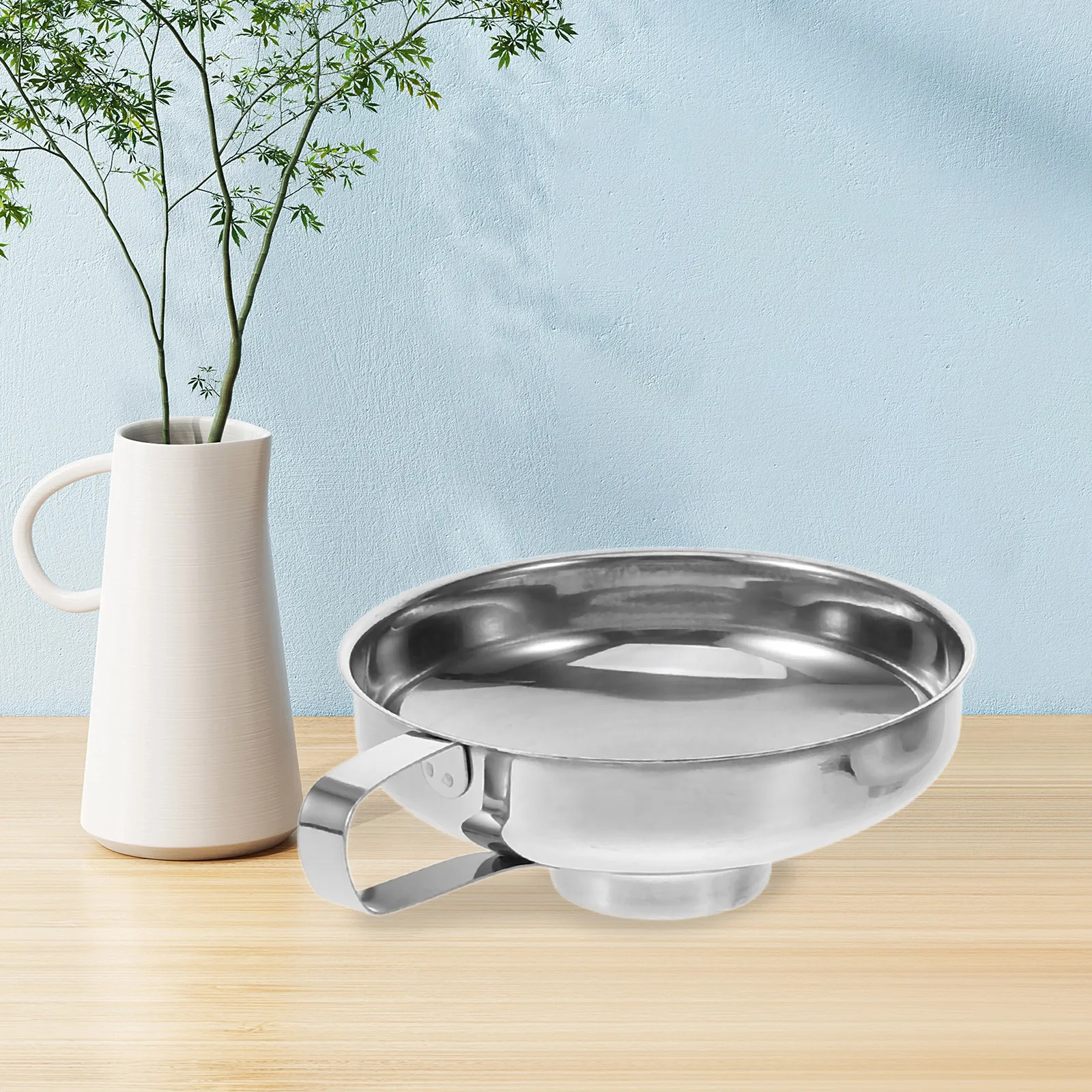 2 قطعة قمع واسع الفم من الفولاذ المقاوم للصدأ لمجوهرات الحرق ملء رماد جرة تذكار قمع معدني صغير قمع صغير