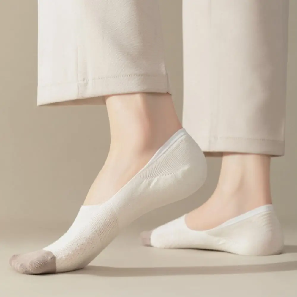 

7Pairs Non-slip Mesh Boat Socks Patchwork Low Cut Short Invisible Socks Breathable Ankle Hosiery Summer Socks Women Female