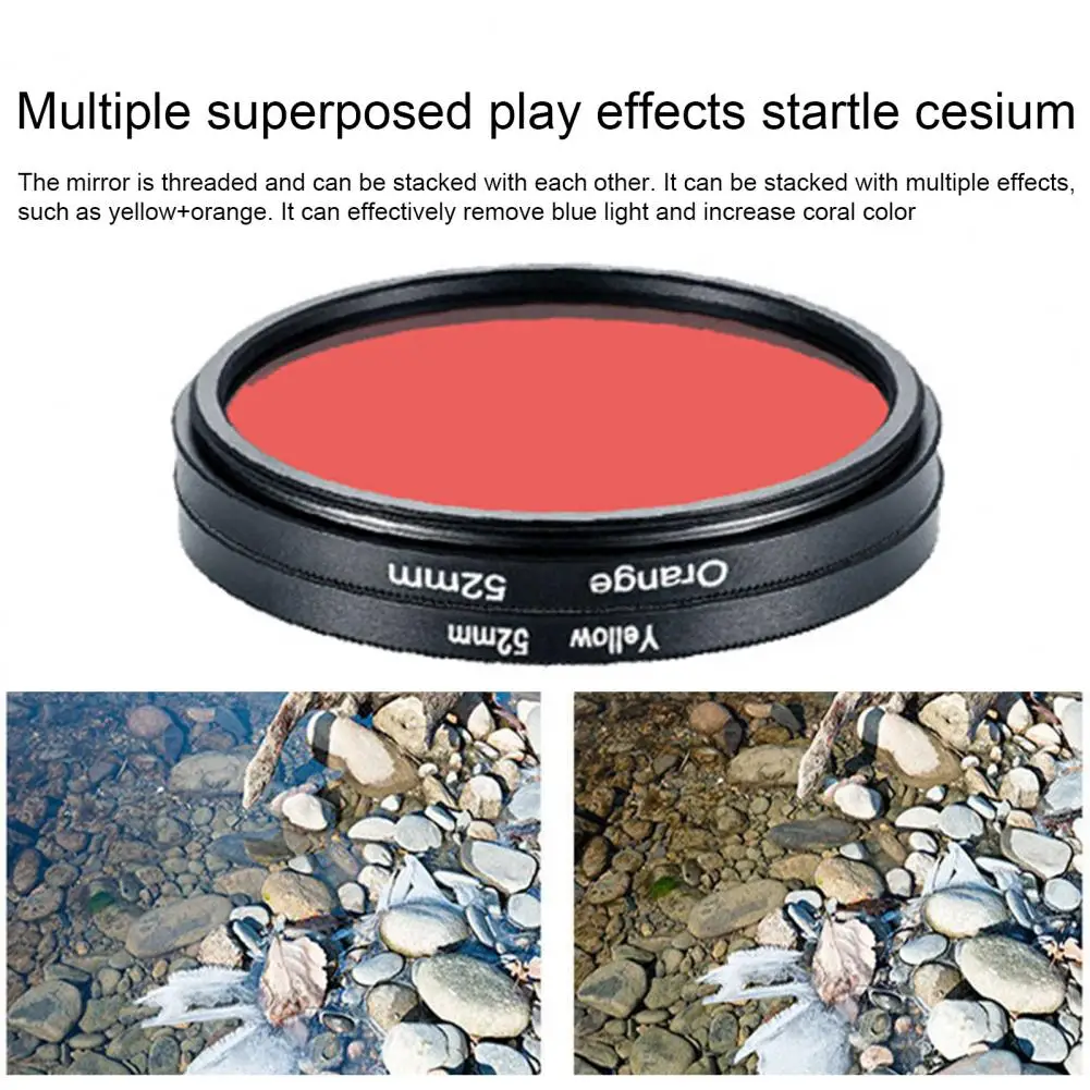 Useful Camera Lens Filter Lightweight Lens Filter Clear Fish Aquatic Terrarium Macro Lens  Blue Light Filtration