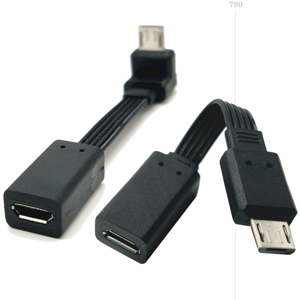 90 °   ซ้ายและขวามุม Micro USB 2.0 5Pin ชายและหญิง M ถึง F ปลั๊กขยายอะแดปเตอร์ปลั๊กยาวสายเคเบิลข้อมูล