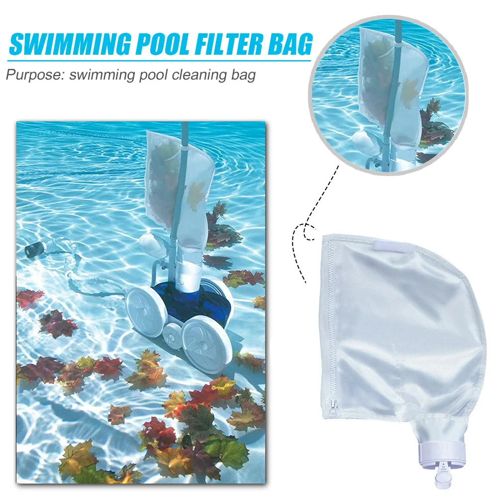 Spa Filter Bag for Pool Fountain Cleaner Swimming Pool Filtration Pouch Pond Cleaner Bag Hot Spring Cleaning Tool Parts