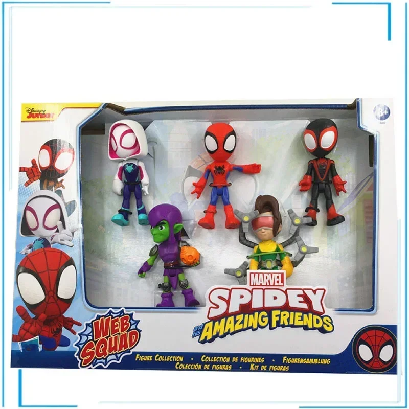 

Spider-Man Spider Man and His Magical Friends Have A Variety of Q Version Action Figure Movable Dolls for Children