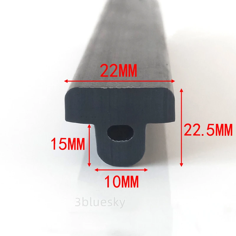 

Gap Cover Silicone Rubber T Strip for Machine Equipment Cable Solar Glass Metal Wood Door Edge Seals 22 x 22.5mm Black