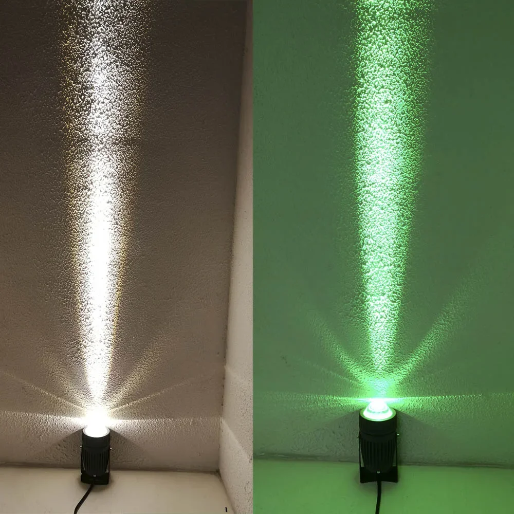High Power Landscape Light Die Cast Aluminum Outdoor LED Spot Light IP65 Green Blue Warm White