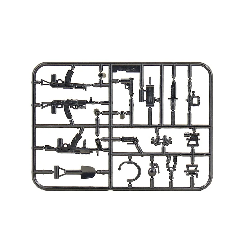 MOC Military Weapon Accessories SWAT Special Forces Army Soldier Gun Mini Action Figures Building Blocks Bricks Toys for Boys
