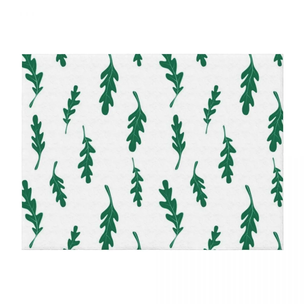 

green arugula, rucola pattern Throw Blanket Warm Flannel Loose blankets ands Blankets