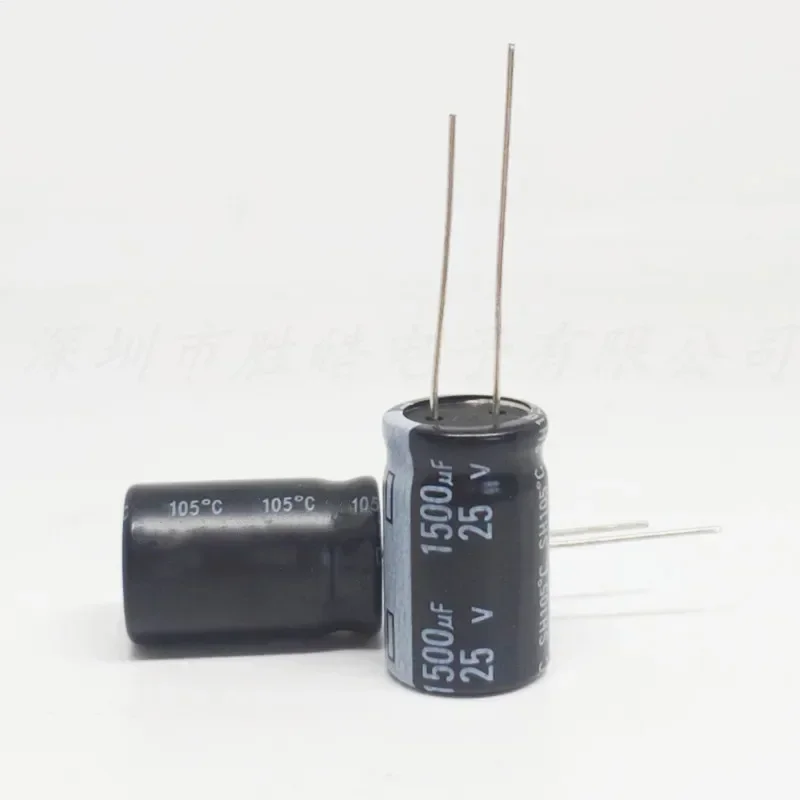 

(1-50PCS) 25V1500UF Volume:12.5x25mm Aluminum Electrolytic Capacitors 25V1500UF High Quality