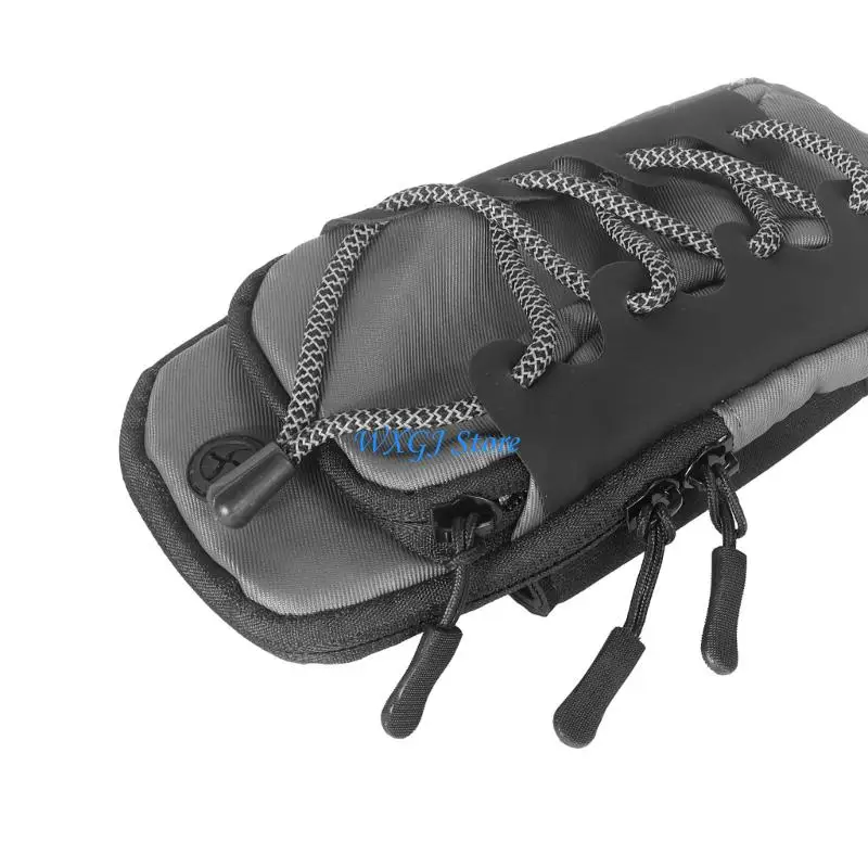 

37JE Heavy Duty Nylon Motorcycle Ebike Battery Holder Storage Bag With Multiple Pockets And Enhanced Nighttime Visibility
