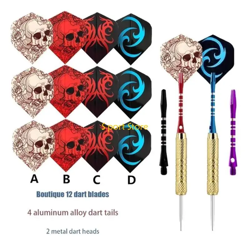 

U2JB Fashion Steel Tip Darts устанавливают профессиональные стальные дротики с алюминиевыми валами Darts Lealth Metal Antip