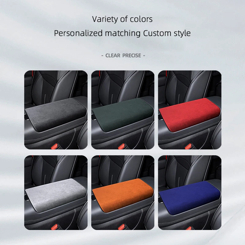 

For Xiaopeng XPENG G6 2023 2024 2025 Suede Overlay Car Center Console Armrest Box Panel Trim Protective Cover Styling Accessory
