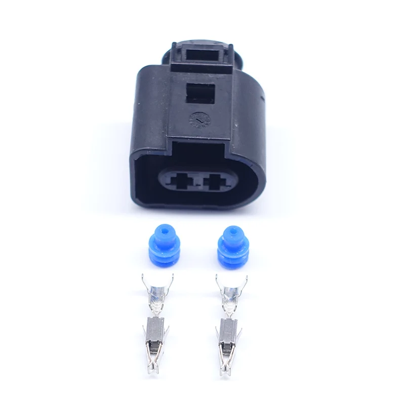 XG7025A-3.5-11/21 1J0973722 1717692-1 8D0973822 3.5mm Female Male Auto Temp Sensor Plug Electric Horn Socket Connector For  Audi