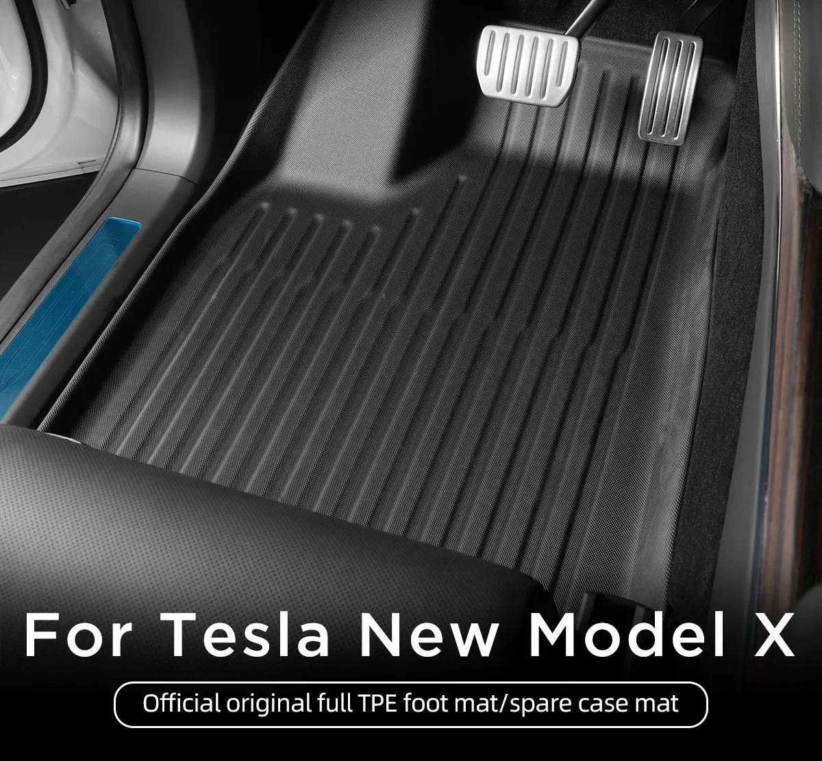 

Floor Mats For Tesla Model X 2023 2024 TPE 3D Car Floor Mats Cargo Liner Trunk Pad Waterproof Protective Left Rudder
