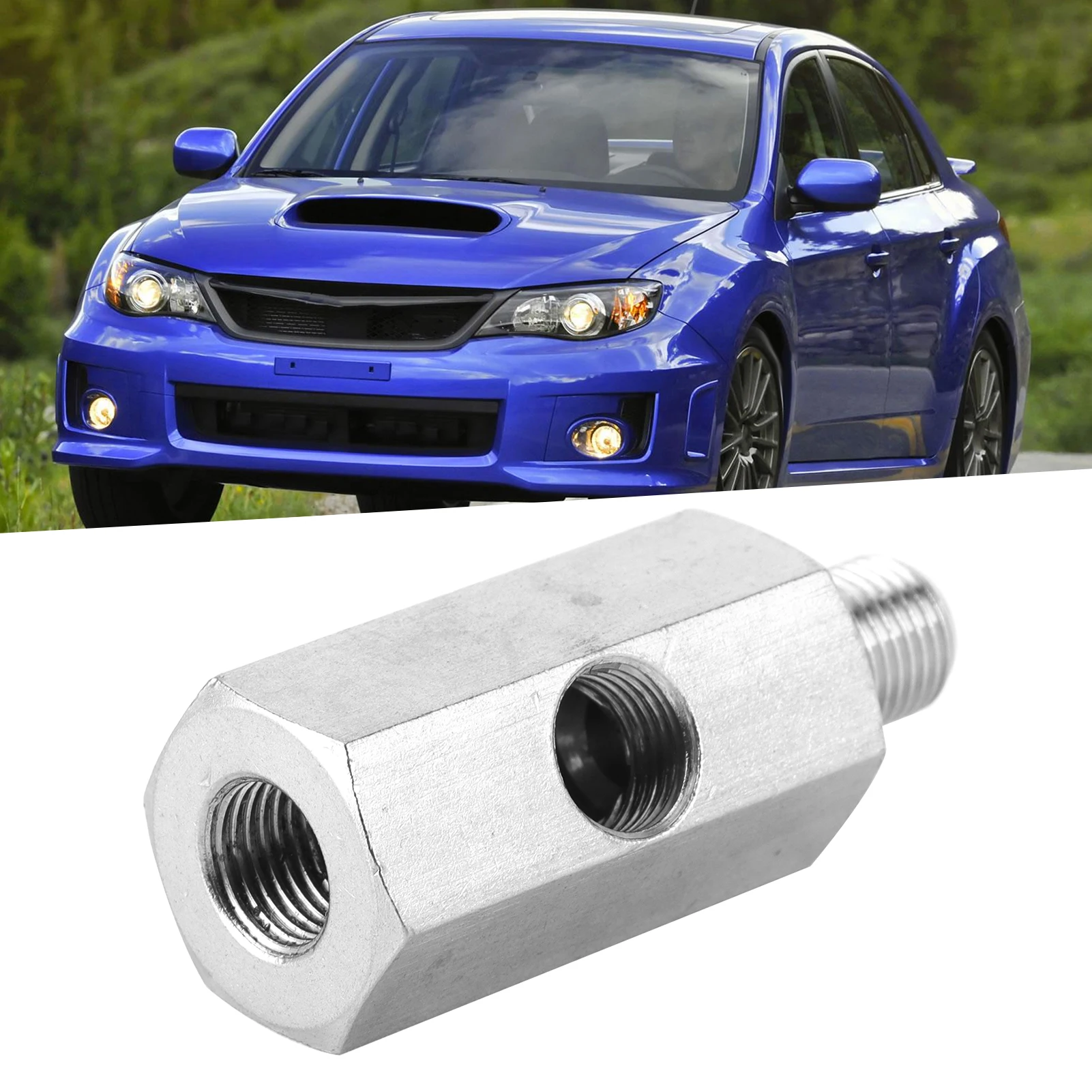 

Oil Pressure Sensor Adapter NPT Tee Male to Female1/8in to M10x1.0 Turbo Supply Line Gauge Fitting