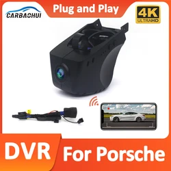 포르쉐 911 991 용 UHD 2160P 대시 캠 카메라 자동차 DVR 포르쉐 Panamera 970 Cayenne 958 for Porsche 718 982 982c Macan 95B