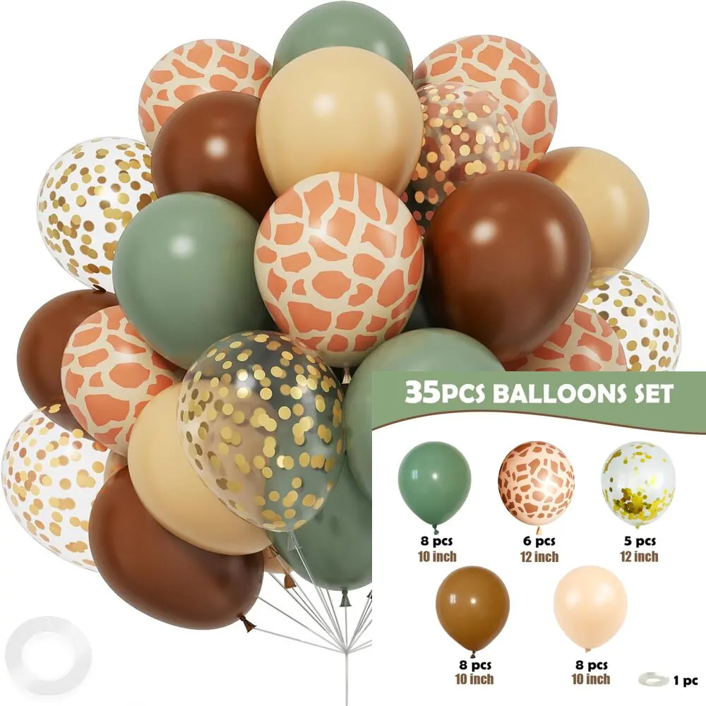 Latex ballonnen met jungle dierenthema voor verjaardagsfeestje scène decoratie evenement viering babyshower