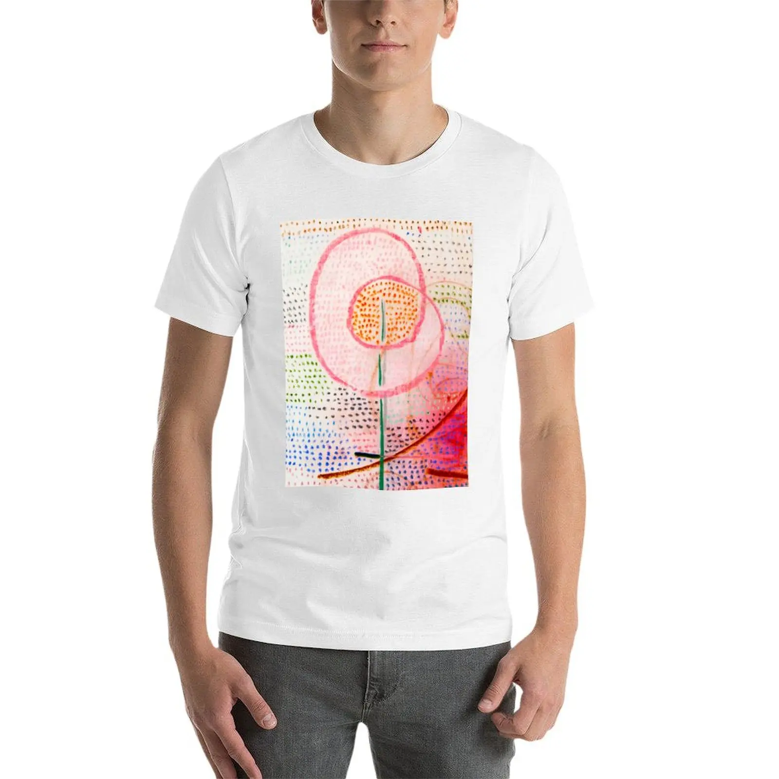 PAUL KLEE HD - Blossoming (1934) flower floral T-Shirt t shirt for man t shirt custom print T-Shirt