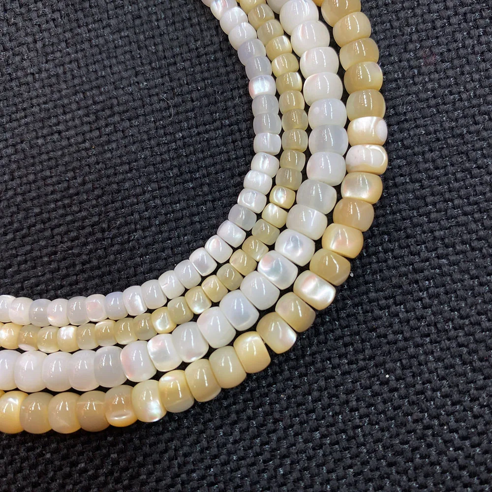 Perles naturelles exquises en coquillage de mer, en nacre de nacre, en forme de riz, en vrac, pour la fabrication de bijoux, collier, boucles