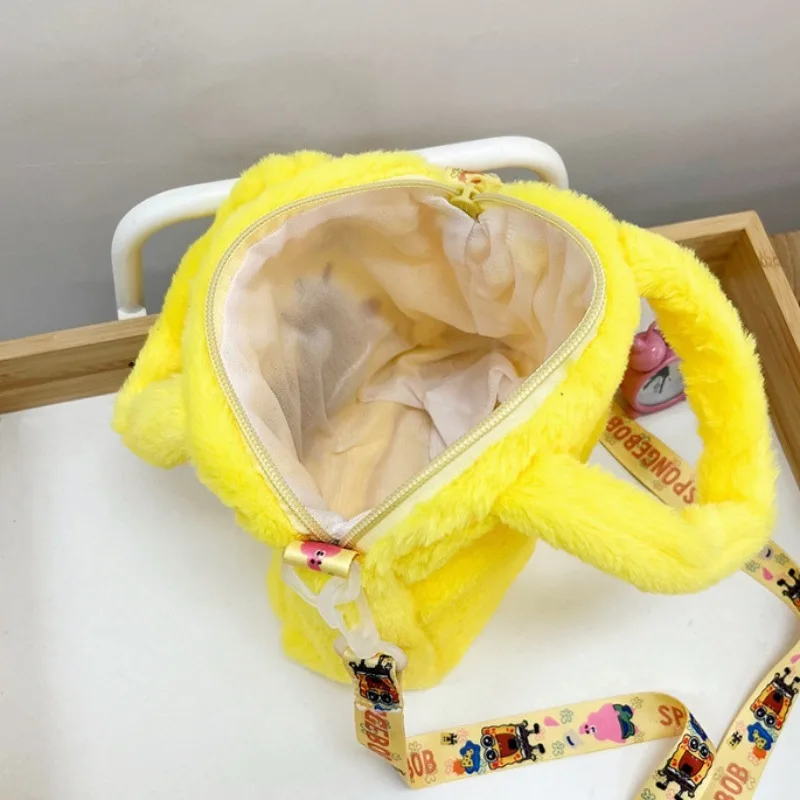 SpongeBob Kawaii Plüsch-Handtasche, Handy-Geldbörse, Mädchen-Kosmetiktasche, Modisches Süßes Geburtstagsgeschenk – Detail 2