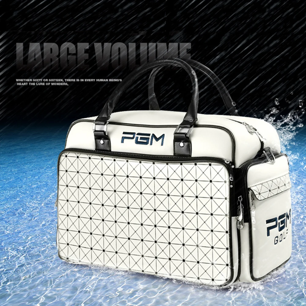 PGM-Bolsa de ropa de Golf de moda, bolso impermeable de PU, bolsa de bola deportiva, bolsa de zapatos independiente de gran capacidad, bolso de viaje