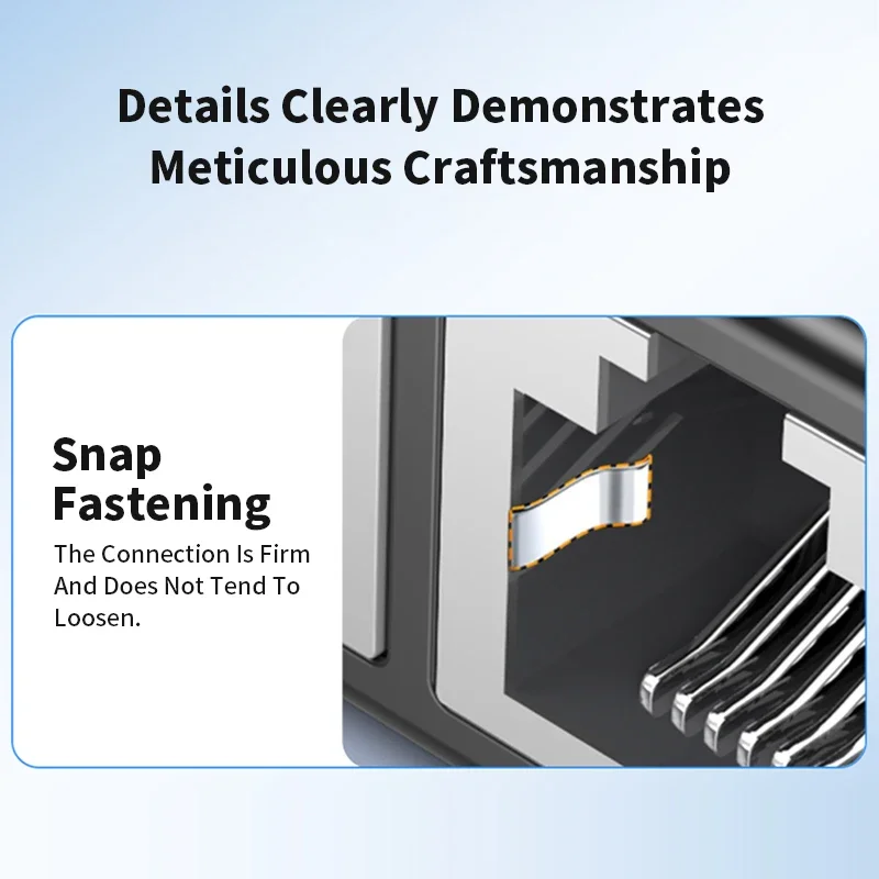 Cat6 RJ45 الفاصل محول 8P8C 1 إلى 2 موصل الشبكة إيثرنت المقبس موسع الوصول إلى الإنترنت في وقت واحد IPTV النطاق العريض #4