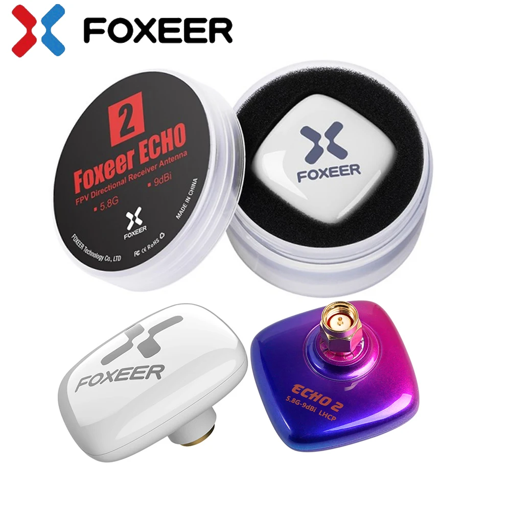 Foxeer ECHO V2 5.8GHz 9dBi SMA / RP-SMA RHCP / LHCP Patch Antenna For RC Freestyle FPV Racing Drones Airplane Quadcopter Toy