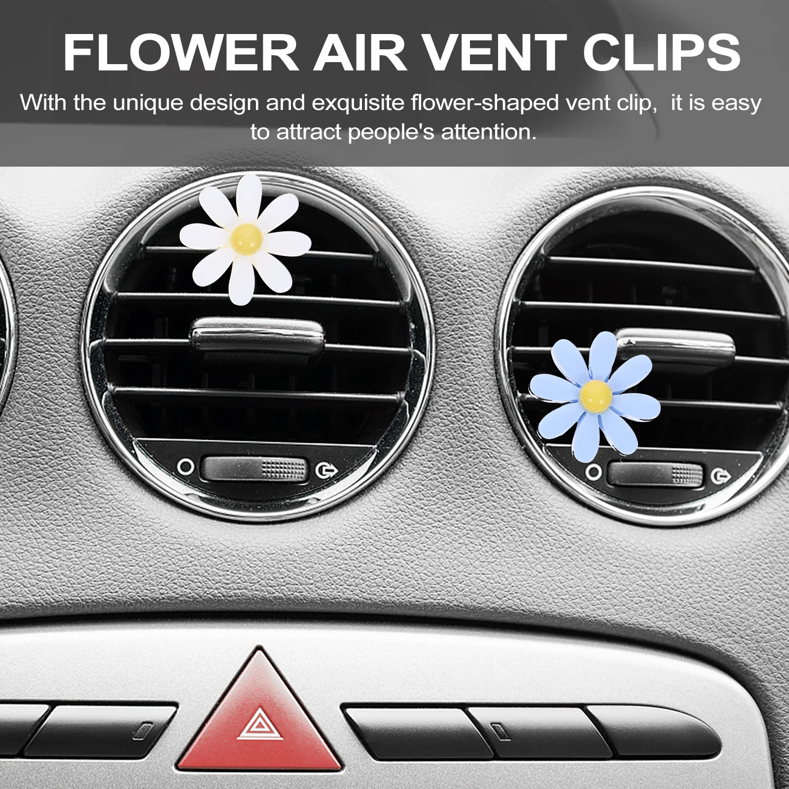 

11Pcs Car Air Vent Flower Clips Unique Decorative Freshener Stylish Car Interior Accessories Gift Flower Air Vent Clips
