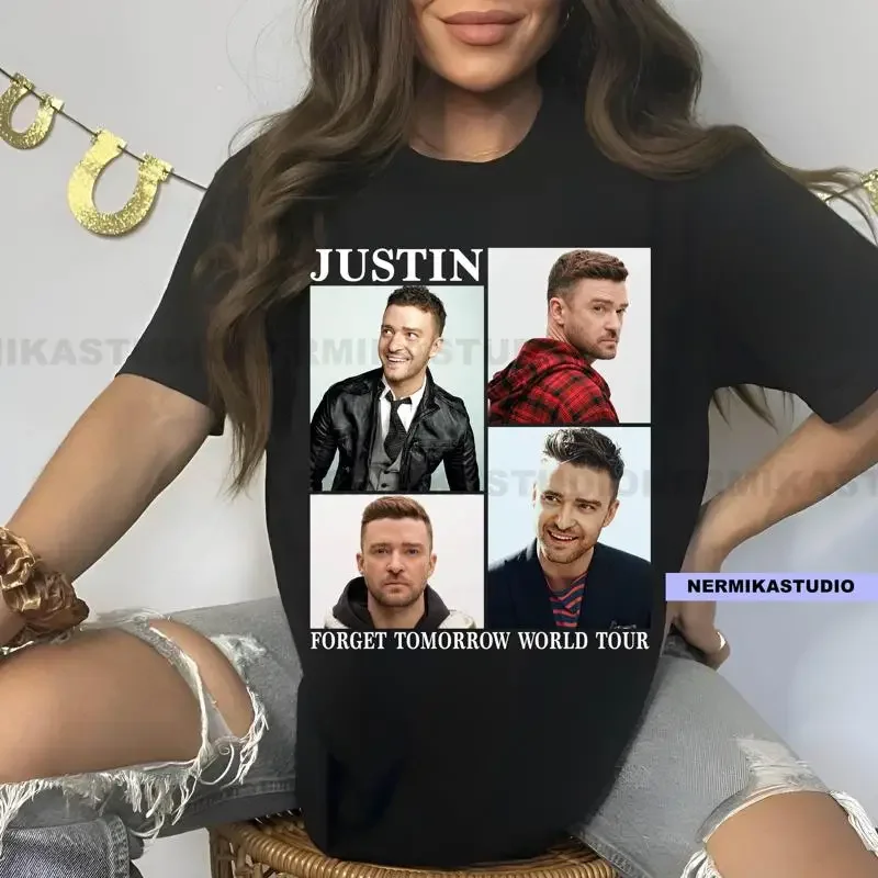 Justin Timberlake world tour shirt print t Concert fan JT forget tomorrow
