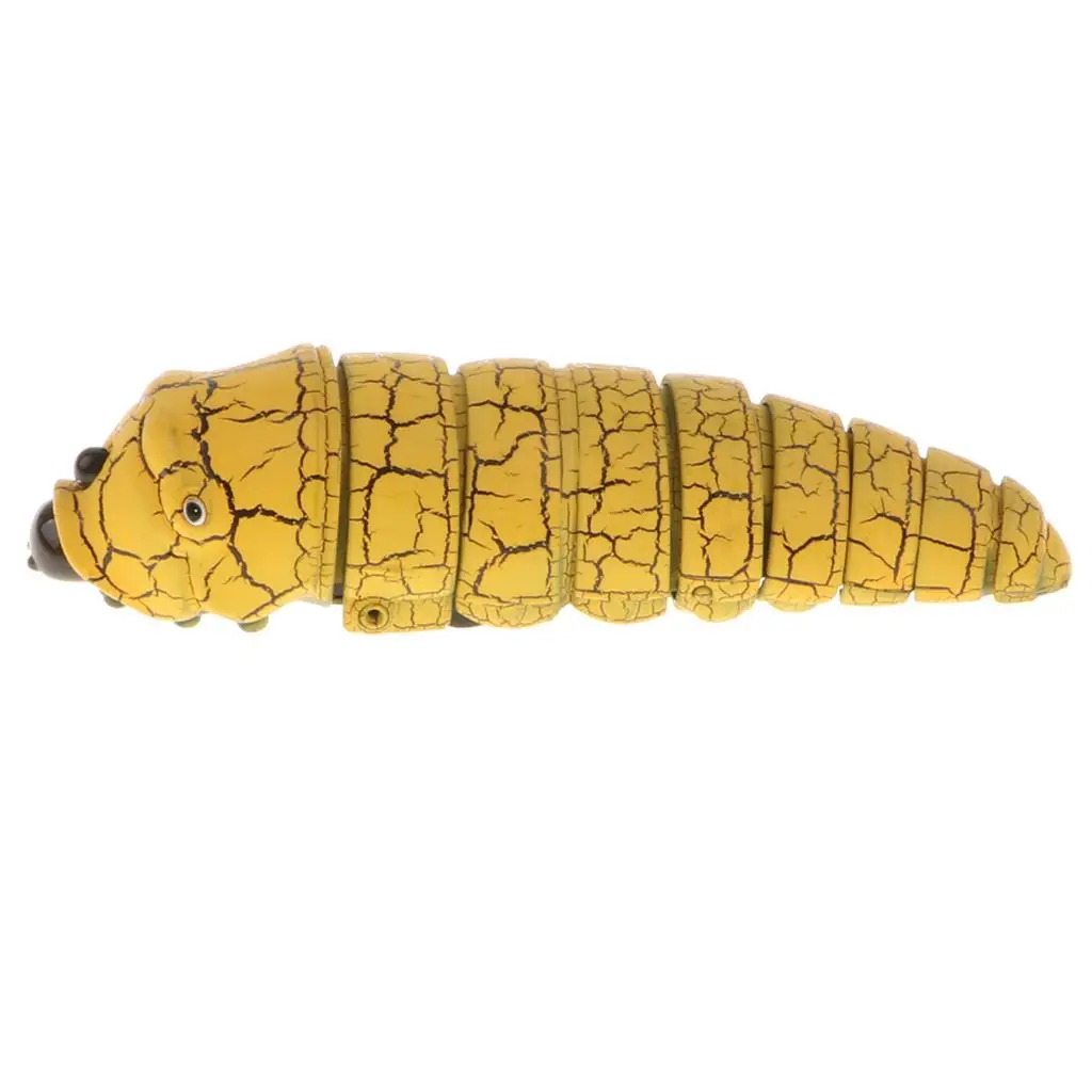 Plastic Remote Control Caterpillar RC Toy Realistic Bug Electronic Pretend Play Toy for Family Party Prank
