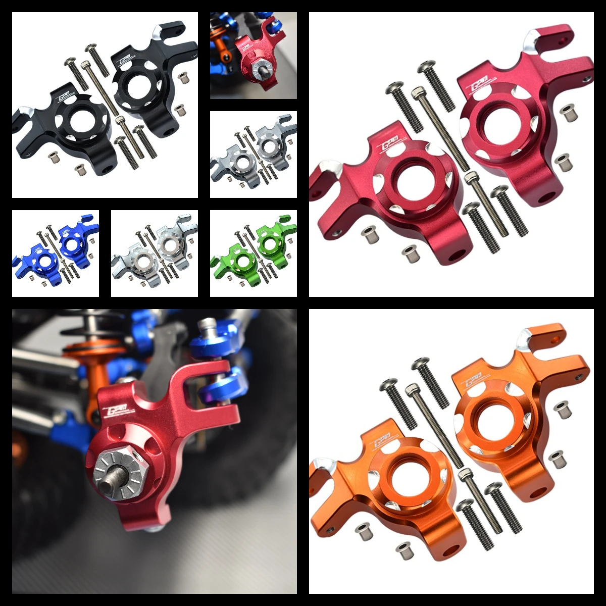 

GPM AXIAL 1/6 SCX6 Jeep Trial Honcho AXI252004 For Aluminum Front Knuckle Arms