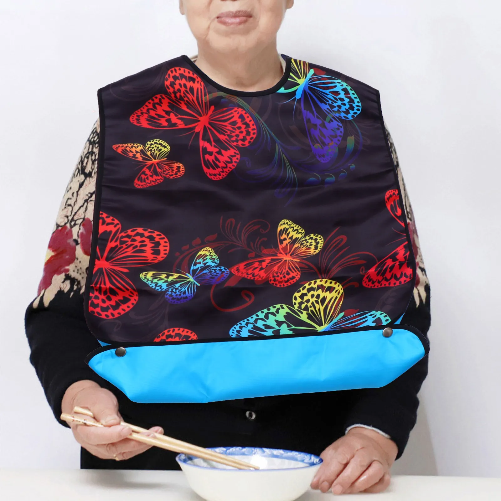 

2pcs Bibs For Adults Bibs for Adults Washable Reusable Dinner Eating Apparel Protectors Health Care Accessories