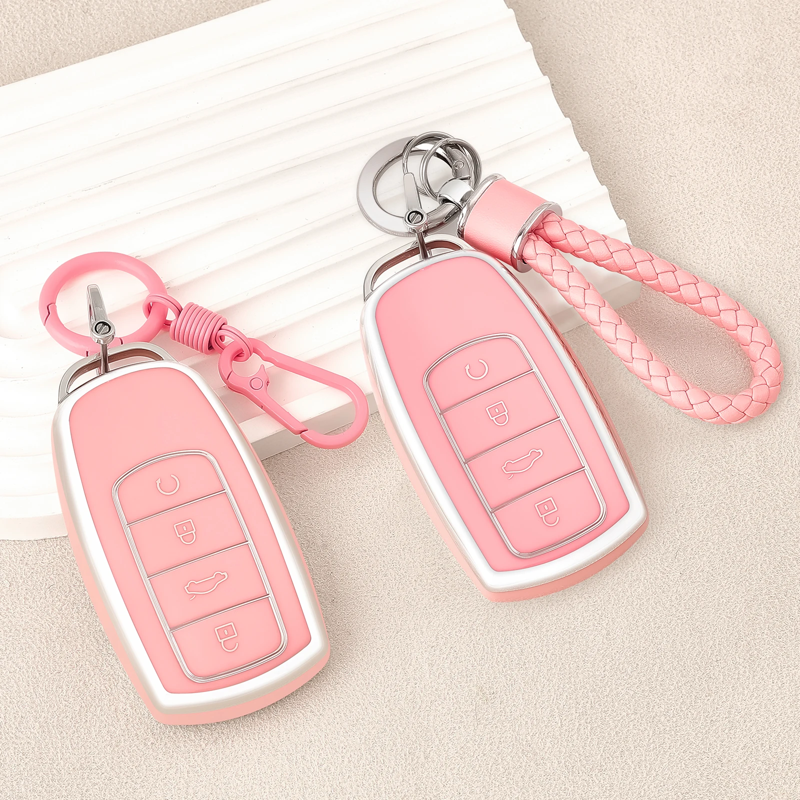 Car Key Cover Case Shell Protector Bag Keychain Keyring For Chery Omoda C5 5 FX 7 Tiggo 8 PLUS 8 Pro 7 Pro 5 PLU Car Accessories