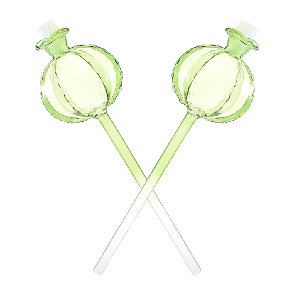 2 قطعة سقي الزجاج الشفاف جهاز سقي النباتات الأوتوماتيكي لوعاء بونساي المنزل البستنة الترطيب الزخرفية #2