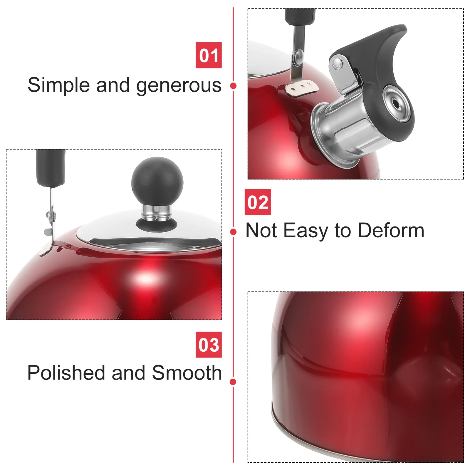 

Чайник из нержавеющей стали, чайник для воды, плита, бойлер, кухонный бытовой нагревательный горшок, защита от ожогов