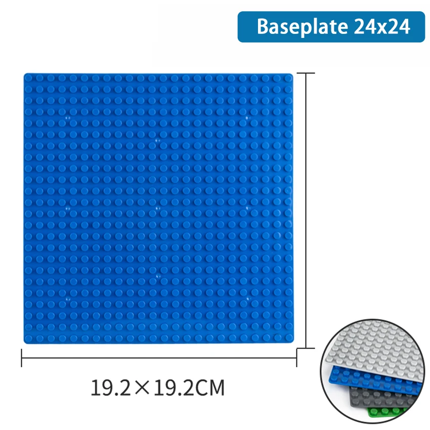 Blocos de Construção Bricks Baseplate para Crianças, Figuras DIY, Criativos, Compatíveis, Brand Toys, 367a, Pontos 24x24, 4 Pcs, 2 Pcs, 1Pc