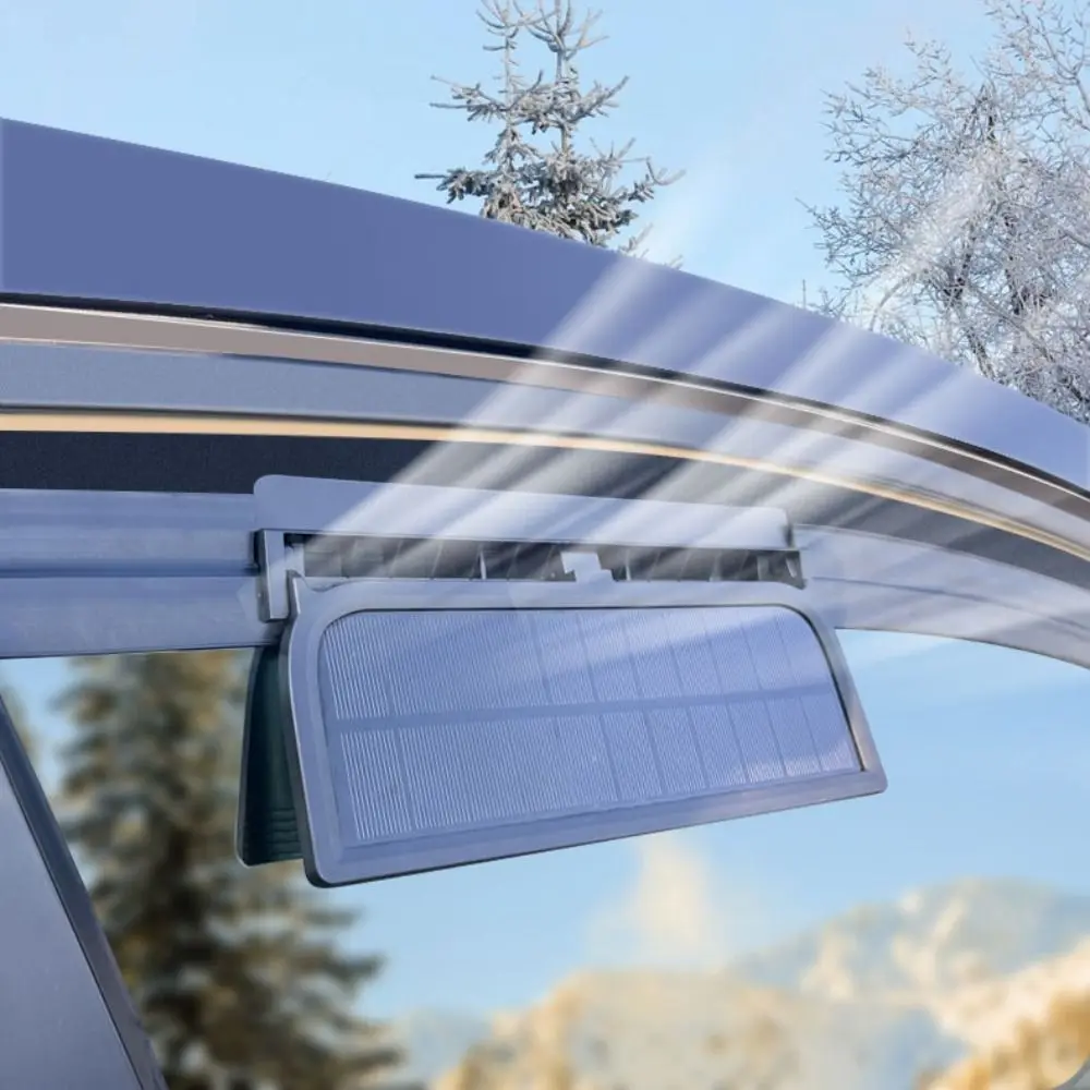 Durable 3 Head Solar Car Cooling Fan Radiator Air Vent Car Exhaust Fan Purifiers Energy-saving Car Window Fan Summer